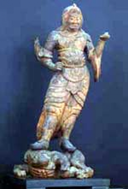 木造毘沙門天立像【北上：万福寺】 | いわての文化情報大事典