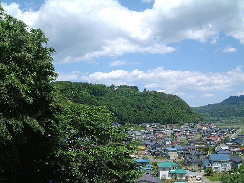 A distant view of Shiroyama Park