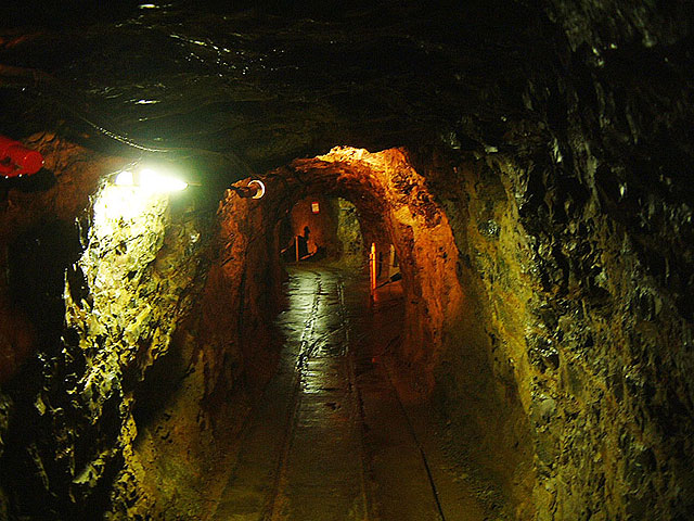 In the tunnel