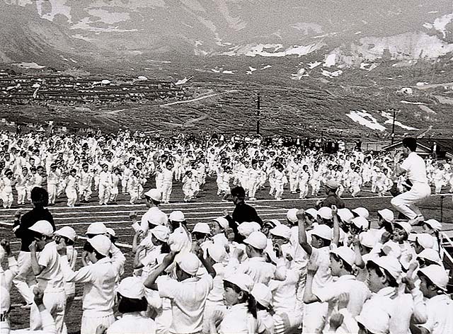 小学校の運動会風景
