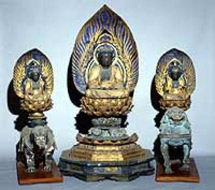 木造釈迦三尊坐像【奥州：正法寺】 | いわての文化情報大事典