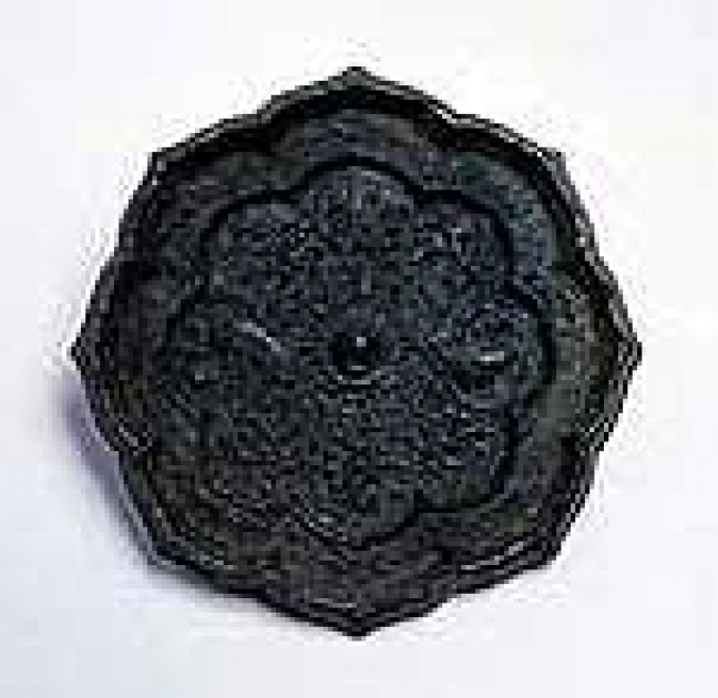 和鏡（古鏡）　瑞花鴛鴦五花鏡　平安時代 和鏡（古鏡） 瑞花鴛鴦五花鏡 平安時代 長谷雄堂 - 平安鏡