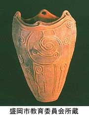 Deep pot shaped pottery
