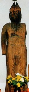 Wooden eleven-faced Kannon statue