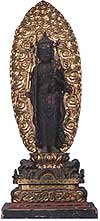 Wooden eleven-faced Kannon statue