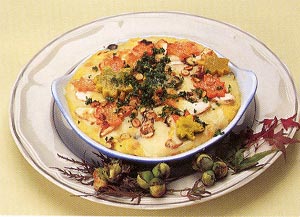 Autumn leaves gratin