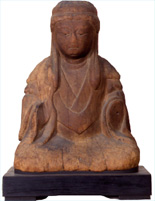 Wooden statue of Kumano God