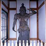 Wooden wooden statue