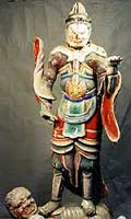 木制Jizo Zen半禅宗雕像