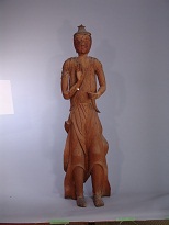 Wooden Rokukan statuette