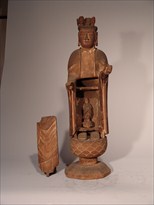 Wooden eleven-faced Kannon statue