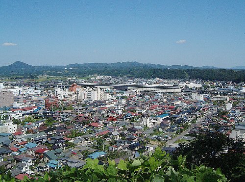 Ichinoseki Station from the highest station