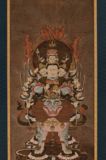 紙本著色刀八毘沙門天画像【平泉：毛越寺】 | いわての文化情報大事典